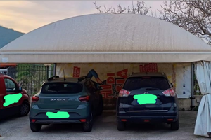 Gazebo ferro zincato 6x5 mt