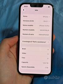 iPhone 13 pro 1tb tutto originale 