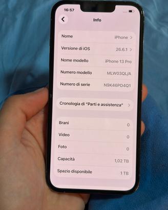 iPhone 13 pro 1tb tutto originale 