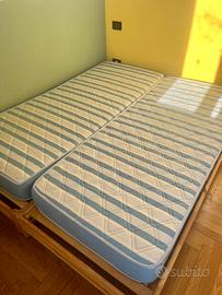 due materassi singoli 80x190cm