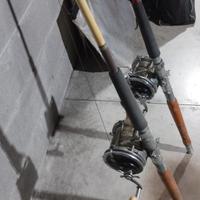 coppia di canne da pesca d'altura