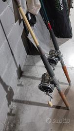 coppia di canne da pesca d'altura