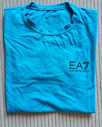 EA7 Emporio Armani t-shirt uomo azzurro taglia M