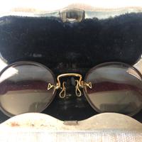 Occhialini rotondi da vista appoggio con custodia