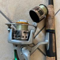 Canna da spinning+ borsa porta esche
