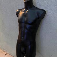 Manichino torso uomo nero da tavolo