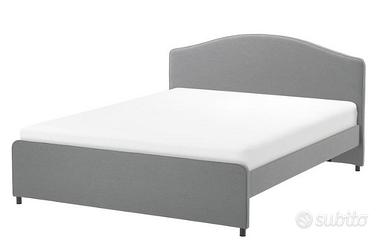 Letto Ikea Hauga e materasso Mausund 140x200cm