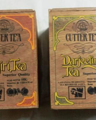 Scatole in legno Cutter  Tea. Vintage