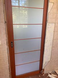 Porta per scrigno vetrata