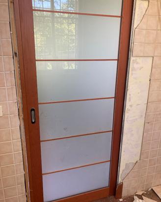 Porta per scrigno vetrata