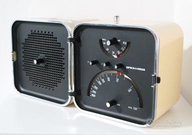 Brionvega TS502 Radio Cubo Bianca Arredamento
