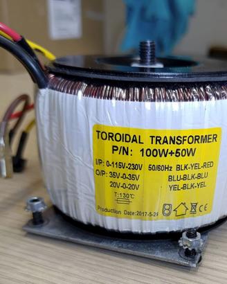 TRASFORMATORE TOROIDALE 100W+50W