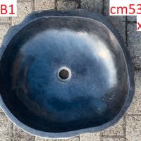 Lavabo lavandino da appoggio pietra/sasso fiume 1