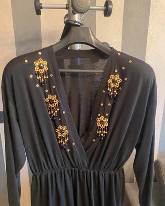 Tuta elegante da sera Nera da donna taglia 50