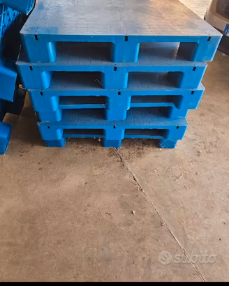 bancali spessi plastica blu 100x120
