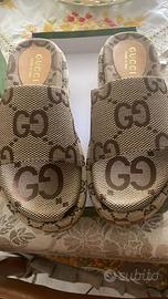 Sandali GG beige nuovi