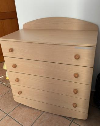 Cassettiera Foppapedretti 90 cm colore naturale