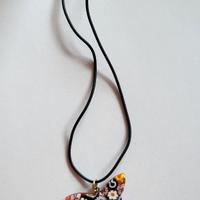 Collana farfalla vetro di Murano