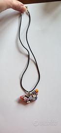 Collana farfalla vetro di Murano