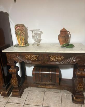 Consolle napoletana stile Impero o Carlo X