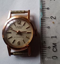 Orologio vintage LANCO – antimagnetico oro 18 kt