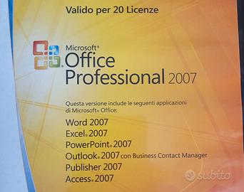 Office Professional 2007 (20 licenze)