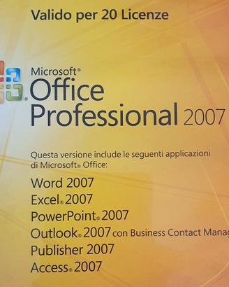 Office Professional 2007 (20 licenze)
