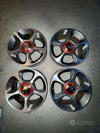 Set 4 cerchi originali Abarth 17”