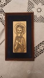 Quadro bassorilievo in argento anni 70
