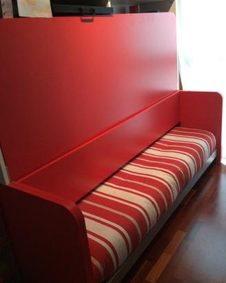Unico mobile Letto Scrivania Libreria