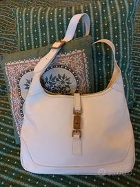 Borsa in pelle bianca