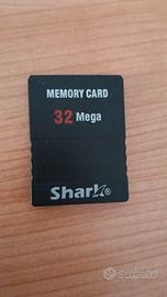 Memory Card Shark 32 Megabyte Ps2 - Funzionante 