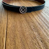 Cintura blu pelle Emporio Armani