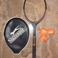 Racchetta Tennis Nava Vintage legno con Custodia