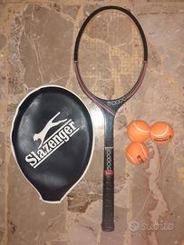 Racchetta Tennis Nava Vintage legno con Custodia