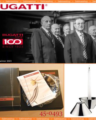 BUGATTI™ ★PORTACANDELA & PORTALUMINO REVERSIBILE★