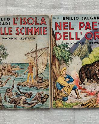 Fascicoli Emilio Salgari n. 17-19 Sonzogno 1935/36