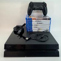 Playstation 4 500gb + 7 giochi + controller e cavi