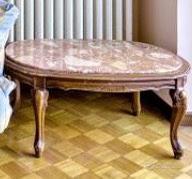 Tavolinetto in legno e marmo