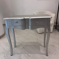 Consolle da ingresso  in legno argentato