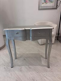 Consolle da ingresso  in legno argentato