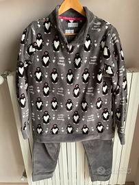 Pigiama donna pile grigio MILK AND HONEY Tg L