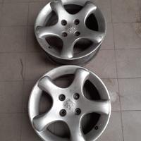 2 cerchi da 15 originali peugeot 306 gti