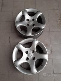 2 cerchi da 15 originali peugeot 306 gti