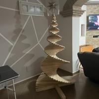 albero di natale in legno