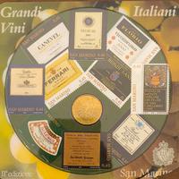 moneta francobolli San Marino kit Grandi vini 