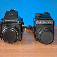 Mamiya 645 e Rolleiflex SL2000F – Analogiche