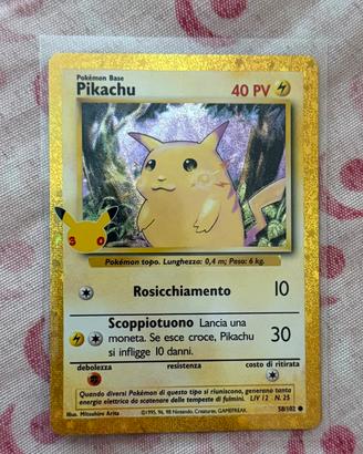 Carte pokemon 30 anniversario