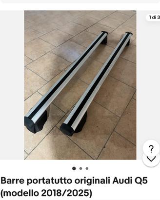 Barre originali audi q5 2018-2025