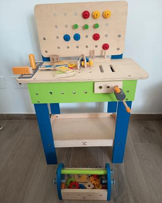 Banco da lavoro giocattolo Hape in legno 